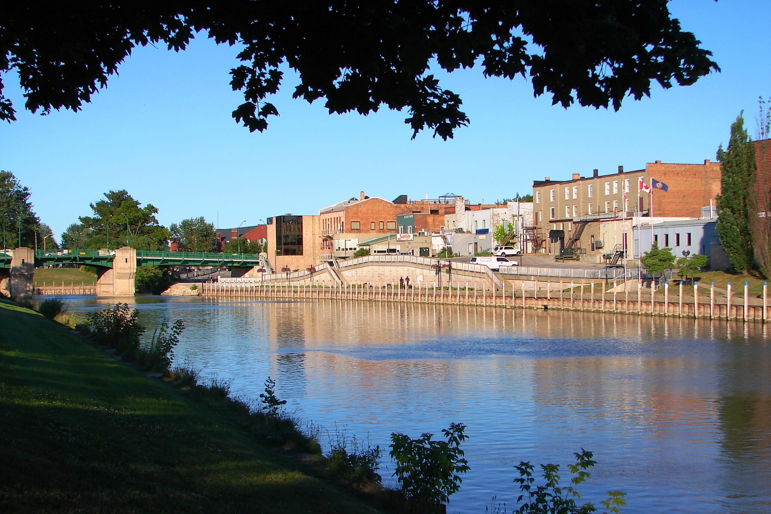 Thames river in Chatham, Ontario